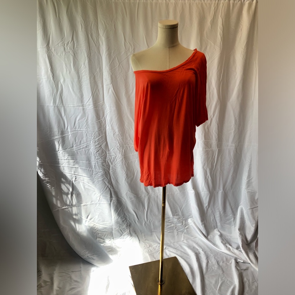 Orange Off-Shoulder Top